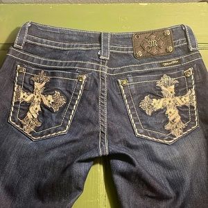 Badazzled Cross Miss Me bootcut jeans